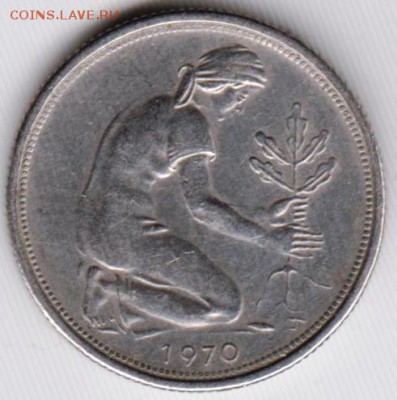 Германия 50 пфеннигов 1970 г. D до 24.00 14.03.19 г - 033