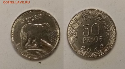 Аргентина 50 песо 2016 г медведь - 12.03 22:00мск - IMG_20190304_193922