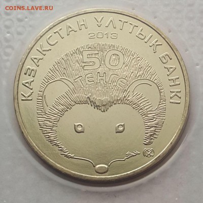 50 тенге 2013 Казахстан Ёж (в запайке)до 14.03.19 в 22.00мск - 20190228_020800-966x966