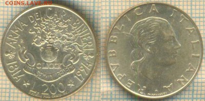 Италия 200 лир 1994 г., до 13.03.2019 г. 22.00 по Москве - Италия 200 лор 1994  5512