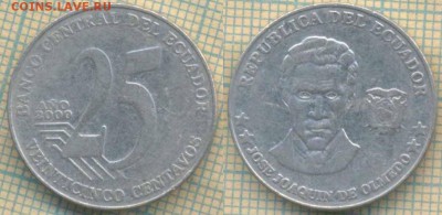 Эквадор 25 сентаво 2000 г., до 13.03.2019 г. 22.00 по Москв - Эквадор  25 сентаво 2000  5514