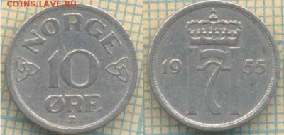 Норвегия 10 эре 1955 г., до 13.03.2019 г. 22.00 по Москве - Норвегия 10 эре  1955  5289