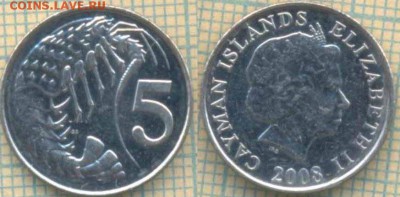 Каймановы острова 5 центов 2008 г.,до 13.03.2019 г. 22.00 по - Кайманы 5 центов 2008  5299