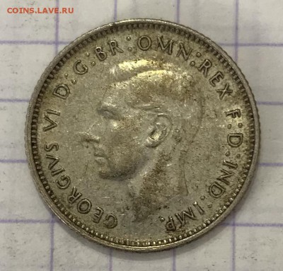 Флорин, 1940 год. Австралия - 2993F669-6028-4136-9CBC-50E0859FA46B