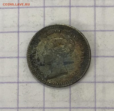 2 пенса, 1843 год. Великобритания - CBCF8A5C-2437-4B2F-B6E2-FDDCE8394ED3