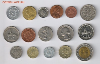 16 иностранных монет до 14.03.2019г 21-00 - ИНОСТРАННЫЕ02