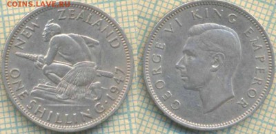 Новая Зеландия 1 шиллинг 1947 г., до 14.03.2019 г. 22.00 по - Новая Зеландия 1 шиллинг 1947  5556