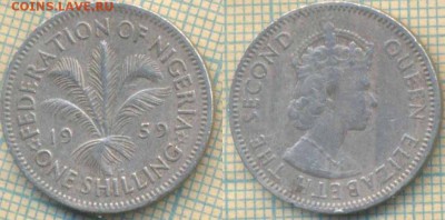 Нигерия 1 шиллинг 1959 г., до 14.03.2019 г. 22.00 по Москве - Нигерия 1 шиллинг 1959  5550