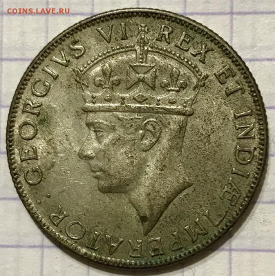 1 шиллинг, 1941 год. East Africa - 91E1DE38-F26D-46BC-AA68-2E3732E08710