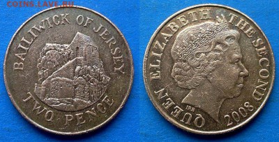 Джерси - 2 пенса 2008 года до 15.03 - Джерси 2 пенса 2008