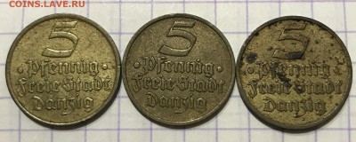 5 пфеннигов, 1932 год. Данциг - 761B6B98-9913-4A34-9833-A65CBB61F3F7