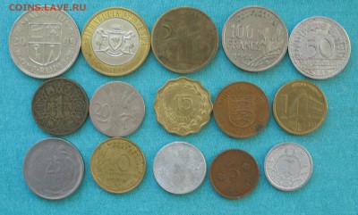 Иносранные монеты 15 шт до 14.03.19г. 22.00ч. - наб2