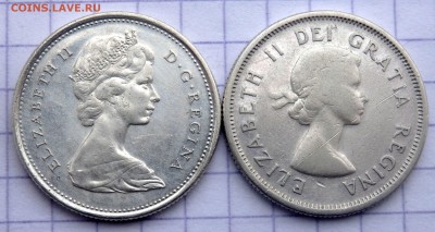 Канада 25 центов 1958,1967 года до 11.03.2019 22-00 - P1290418.JPG