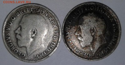 3пенса.2шт.1916-17гг.серебро,Великобритания до15.03.19 22:00 - 20190309_132858