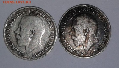 3пенса.2шт.1916-17гг.серебро,Великобритания до15.03.19 22:00 - 20190309_132906