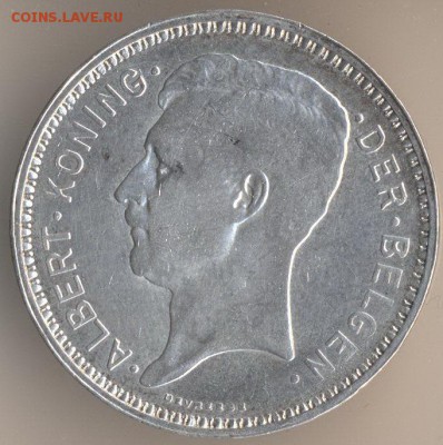 20 франков, 1935 год. Бельгия. - 74