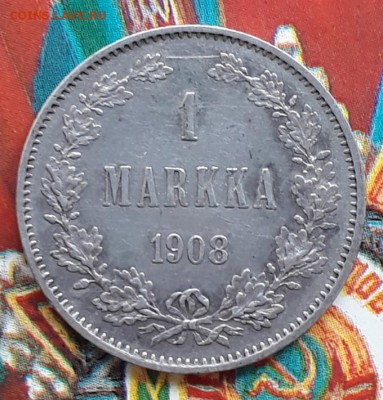 Финляндия 1 марка 1908 РЕДКАЯ! до 14.03 в 22.00 - 20190309_163714
