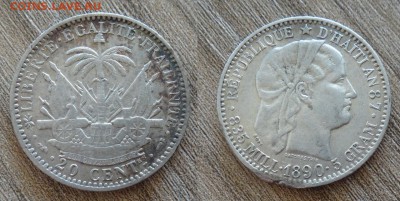 Гаити 20 сентим 1890 на  оценку - -mw7fA4aZW4