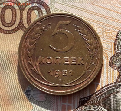 5 копеек 1931 до 12-03-2019 до 22-00 по Москве - 5 31 Р