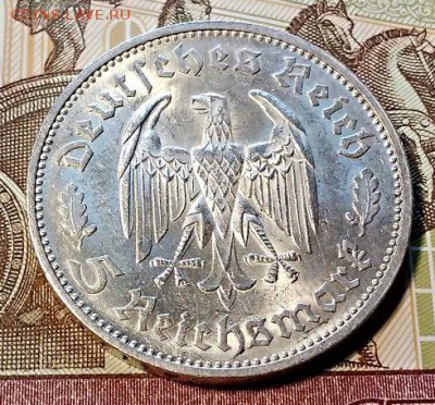 5 рейхсмарок 1934 "Шиллер".  До 16.03.2019 в 22:00 - 214414689