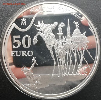 Сальвадор Дали 50 евро 2009год 169 грамм старт 5100 до 17.03 - IMG_20190310_233821