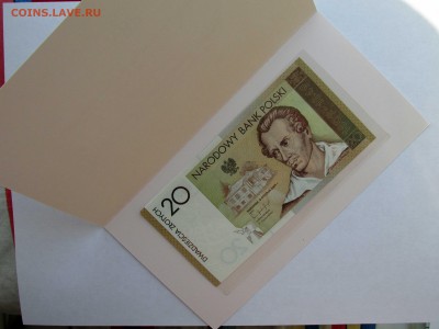 20 зл. ПАМЯТНАЯ БОНА ПОЛЬША 2009 г Юлиус Словацкий - 200 лет - 3.JPG
