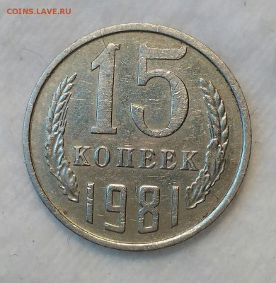 15 копеек 1981. Шт. 2 "волосатая". До 15.03.19. 22-00 Мск. - zajNHALmyeQ