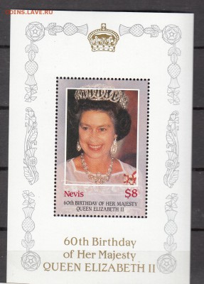 Невис 1986 королева Елизавета 2 блок ** - 20