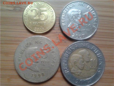 Филлипины, подборка из 4 монет, до 20.06.2011г, 22-00мск - Филлипины