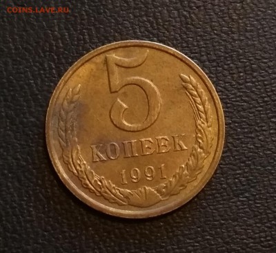 5 копеек 1991 г ? Брак? - IMG_20190312_124802