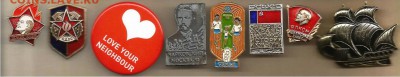 СЛОМАНЫ ЗАКОЛКИ- Значки разные- 8 штук, до 21.00 мск 18.03. - Сломаны заколки