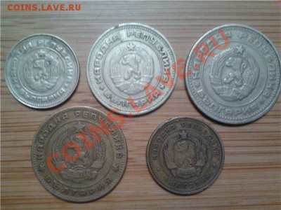 Болгария, подборка из 5 монет, до 20.06.2011г, 22-00мск - Болгария.