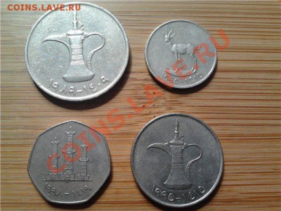 Арабские Эмираты,подборка из 4 монет, до 20.06.11, 22-00мск - Арабские Эмираты.