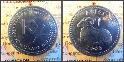 Сомалиленд 10 шиллингов, 2006 Знаки зодиака - Овен - 10