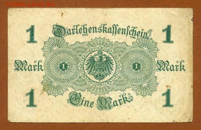 Германия 1 марка 1914 - Германия_1марка-1914_спинка