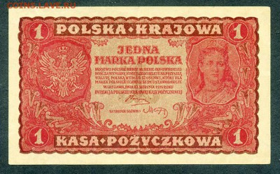 Польша 1 марка 1919 - Польша_1919-1марка_292922_лицо
