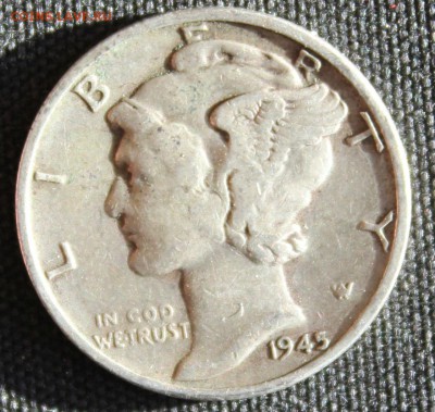 С РУБ. USA ONE DIME 1945г. МЕРКУРИ  до 19.03 в 22-00 - IMG_6695.JPG