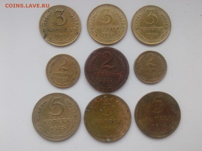 2 к. 1924 1926 1929 3 к. 1952 1953 1954 5 к. 1943 1946 1949 - IMG05499