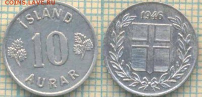 Исландия 10 эйре 1946 г., до 20.03.2019 г. 22.00 по Москве - Исландия 10 эйре 1946  5627