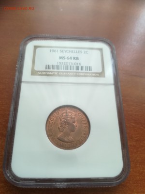 5 центов USA PF 66 NGC и 2 цента Сейшелы 1961  MS 64 RB NGC - IMG_20190314_110719