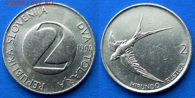 Словения - 2 толара 1994 года до 19.03 - Словения 2 толара 1994