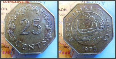 Мальта 25 центов, 1975 - 1