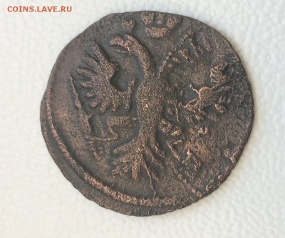 Денга 1734 года перечекан - IMG_6274.JPG