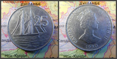 Каймановы острова 25 центов, 1990 - 3