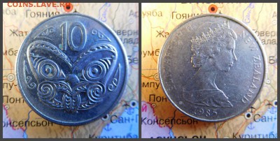 Новая Зеландия 10 центов, 1985 - 10