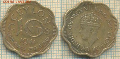 Цейлон 10 центов 1944 г., до 20.03.2019 г. 22.00 по Москве - Цейлон 10 центов 1944  5663