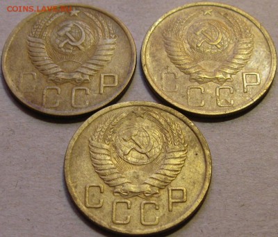 5 копеек 1948-1950гг  До 22:00мск 17.03.19г. - 5 коп с 1948 по 1950гг аверсы в ракурсе