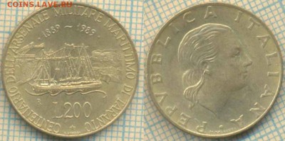 Италия 200 лир 1989 г., до 21.03.2019 г. 22.00 по Москве - Италия 200 лир 1989  5669
