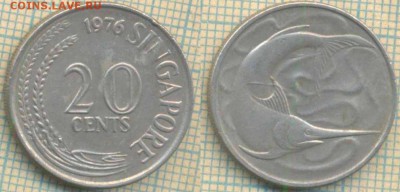 Сингапур 20 центов 1976 г., до 21.03.2019 г. 22.00 по Москве - Сингапур 20 центов 1976  5671