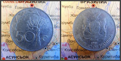 Намибия 50 центов, 1993 - 18
